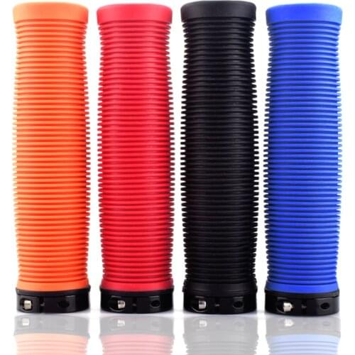 Bicycle handle shock absorber mountain bike handlebar meat ball rubber anti-skid lock dead bicycle handle handle grip accessorie