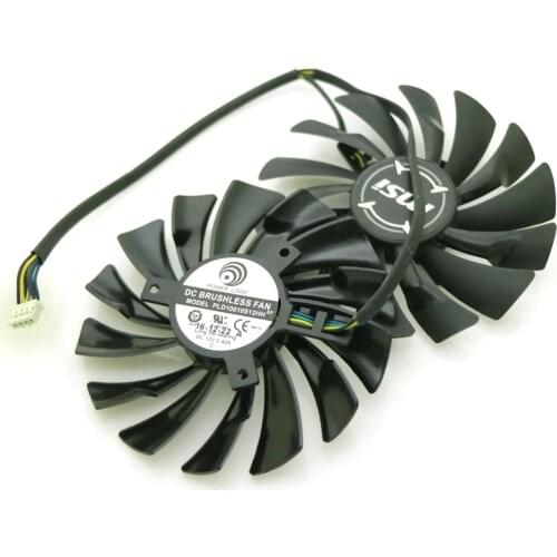 PLD10010S12HH DC12V 0.40A 95mm 4Pin For MSI GTX1060 1070 1070Ti 1080 RX570 RX580 ARMOR Graphics Card Fan
