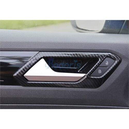 Interior Handle Bowl Panels Grab Protective Trim Carnish Moulding For Volkswagen VW T-Roc TROC 2018 2019 2020 Auto Accessories