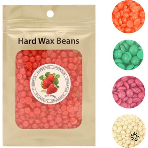 25g/Bag Wax beans No Strip Depilatory Hot Film Hard Wax Pellet Waxing Bikini Face Legs Body Hair Removal Bean For Women Men