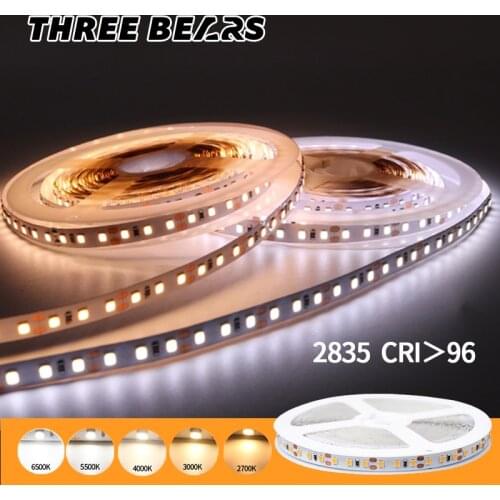 High CRI 95 24V White Light Warm White Natural White 2835 Non-Waterproof LED Strip 5m 600LED For Rooms, Hotels And Villas