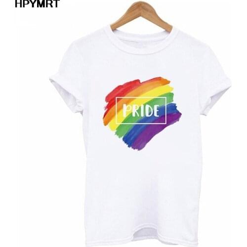 Hararuku PRIDE letter print T-shirt Femme Vogue Women Short Sleeve Ulzzang fashion tshirt casual Tee Top Korean summer Clothes