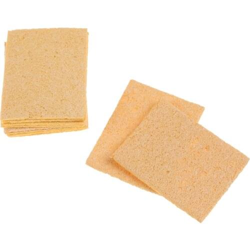 10pcs 35x50mm Solder Iron Tip Welding PCB Cleaning Pads Universal Soldering Iron Replacement Sponges Whosesale