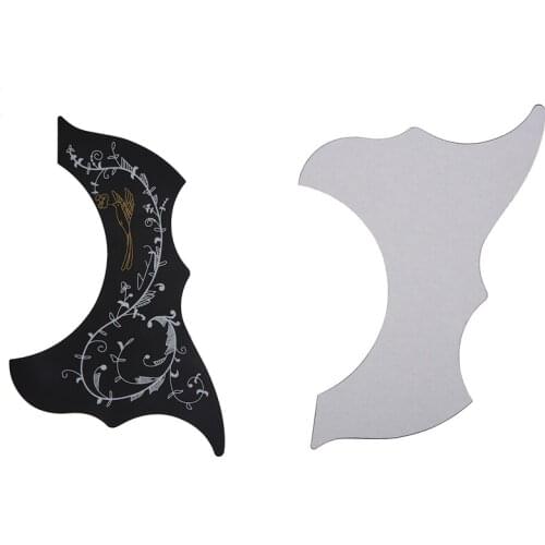 2Pcs Electric Acoustic Guitar Bass Strap Button Screw Lock Pins Pegs Pads & 1Pcs Pick Guard-Acoustic-Acoustic Guitar Pickguard