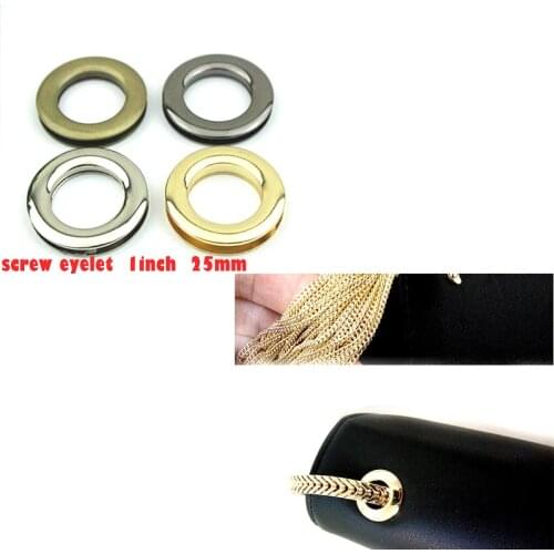 25mm 1 inch alloy zinc circle screw round O eyelet