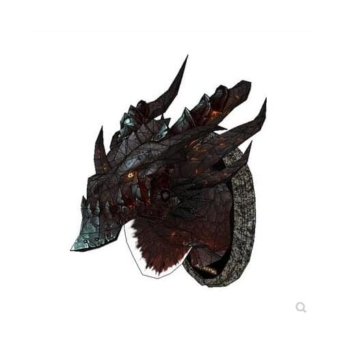 3D Paper Model Neltharion Death Wing papercraft home decor wall decoration Puzzles Eductional DIY toys birthday gift for kids