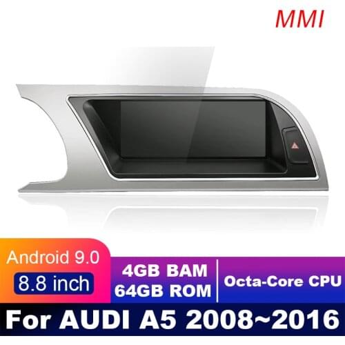 4G LTE 4GB+64GB Android display For AUDI A5 b8 2008~2016 8.8" touch screen GPS Navigation car radio stereo dash multimedia