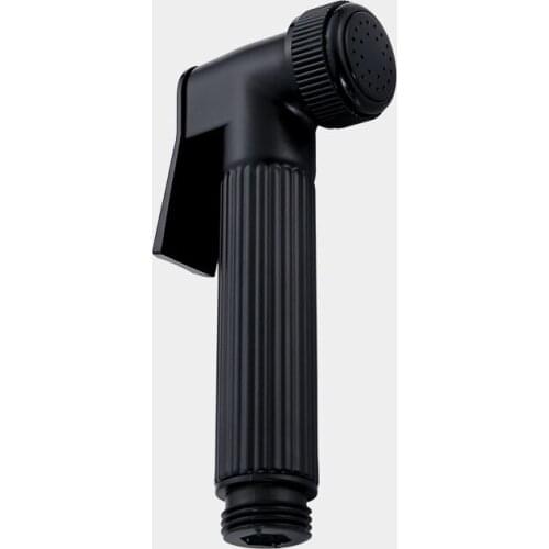 Toilet Handheld Shattaf Bidet Sprayer Zinc Alloy Black Shower Head Balcony Cleaning Shower Faucet Muslim Shower Ducha Higienica