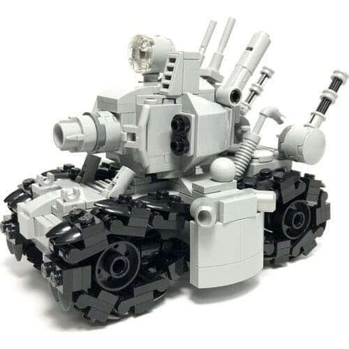 Spot MOC Action Figure Metal Slug Tank SUPER 24110 Super Vehicle 001 Assembled model Toys Gray figurine gift Educational Kids
