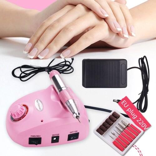 Electric Nail Drill Machine 30000RPM Mill Cutter Machine For Manicure Nail Tips Manicure Electric Nail Pedicure File Nails 220V