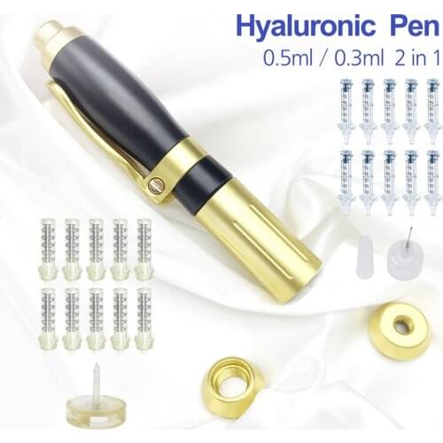 2 IN 1 Hyaluronic Pen 0.3ml/0.5ml hyaluronique Acid Pen For Filler lip fillerlip Anti Wrinkle face lifting