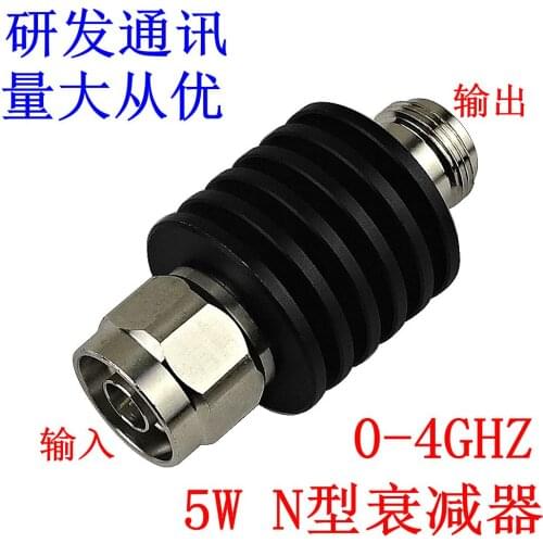 5W n-type coaxial fixed attenuator / revolution bus / DC-3GHz 4GHz / 1-40db