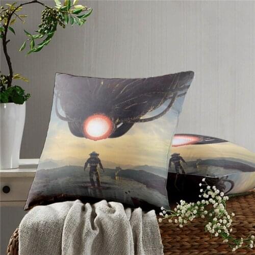 Spacecraft Pillow Case Decoration Sofa Cushion Pillow Case Bed Pillow Case Home Decoration Car Pillow Case