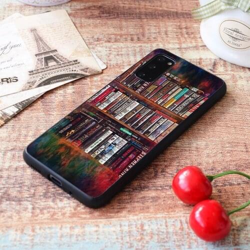 For Samsung Galaxy Stephen King Books on Shelves Soft TPU border Samsung Galaxy Case