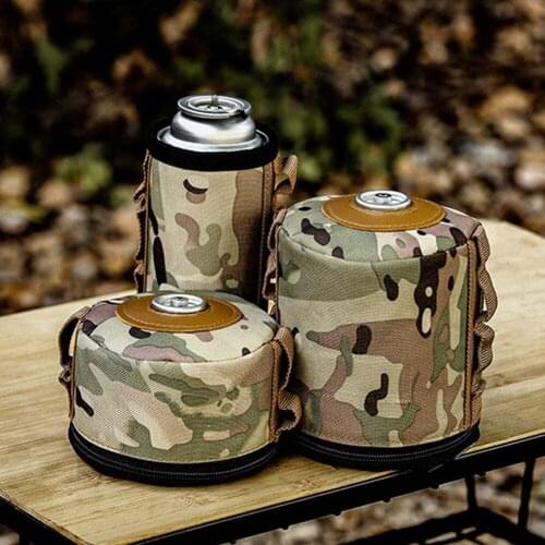 Outdoor Gas Tank Case Fuel Anti-Fall Gasoline Canister Protective Cover Camo Air Bottle Wrap Sleeve Camping Picnic Accessories