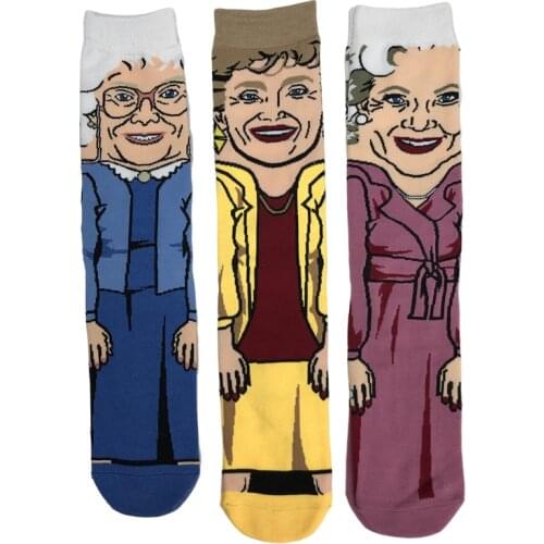 Cartoon Girl Socks Hip Hop Novel Personality Fashion Wind Leisure Sports In The Long Cotton Skateboard Socks