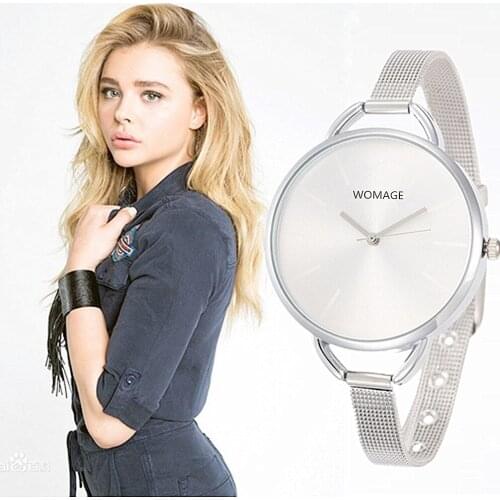 New Brand Women Bangle Watches Elegant Ladies Hodinky Relojes Mujer Stainless Steel Slim Band Donna Dress Saats Relogio Feminino