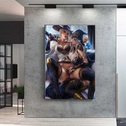 Wall Art Sexy Game Ashe Art Posters and Prints Home Decoration Canvas Painting Home Decoration Wall Picture 1 piece