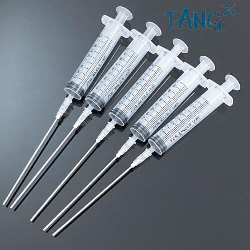 10ML/CC Industrial Syringe With Blunt Needle For Measuring, Dispensing,Liquid Refiling,Feeding Pets