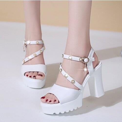 2020 New Summer Women High Heels Shoes Platform Sandals Women Pump Female Party Wedding Open Toe Ladies Sandals