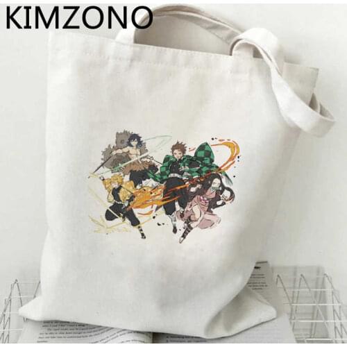 Demon Slayer shopping bag tote shopper shopper recycle bag bag woven sacola sacolas