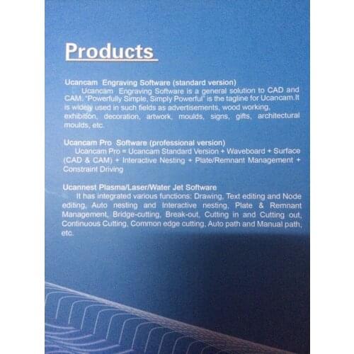 Ucancam Engraving Software V11 (standard version) for CNC Router Engraving, English language