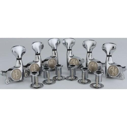 GUYKER Superior quality Chrome Silver Tuners Electric Guitar Machine Heads Tuners