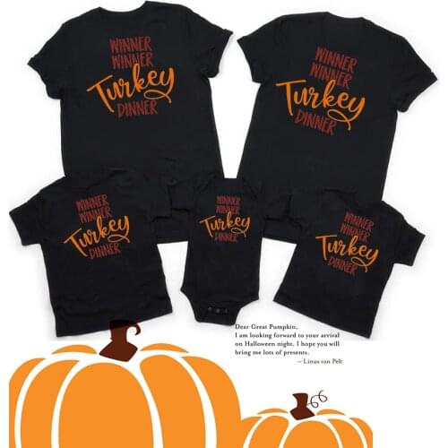 Funny thanksgiving saying Daddy Mommy Baby Family Look Black Family Tshirt Mother Father Baby Matching Family Outfits