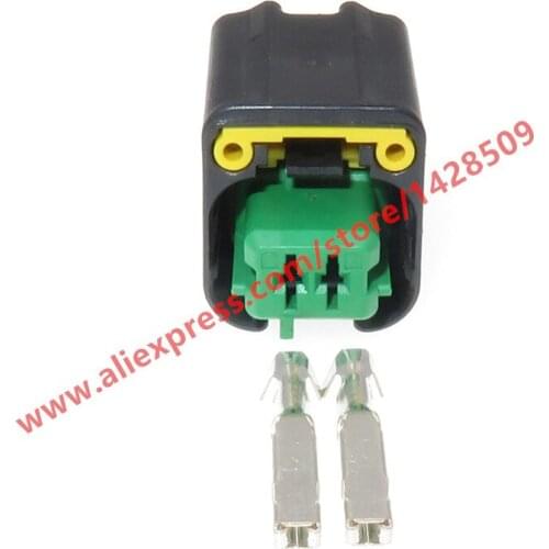 20 Sets 2 Pin/Way Automotive Sensor Connector Cable Plug For Peugeot Citroen 1801176-5