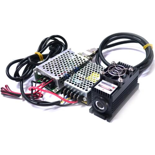 100mW 405nm Violet Laser Dot Module TTL/Analog 0-30KHZ TEC Cooling 85-265V