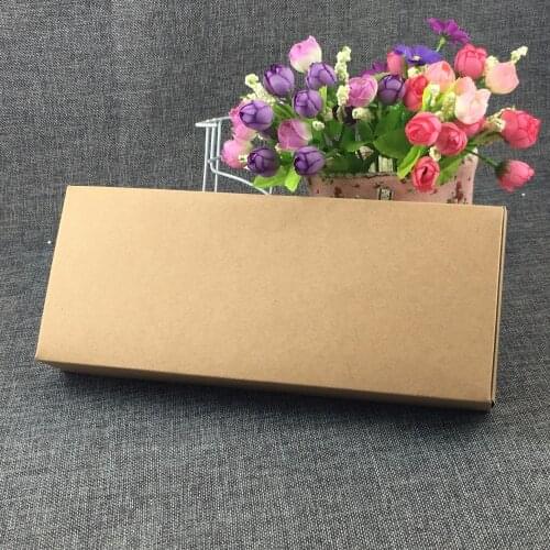24PCS/Lot Kraft Paper Jewelry Rectangle Box Display Gift Boxes Package Blank Boxes For Candy/Toy/Jewelry Gift