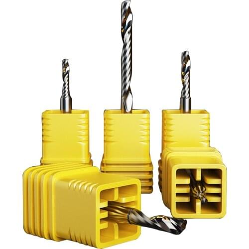 3.175 Single-Edged Spiral Milling Cutter Acrylic CNC Engraving Machine Tool PVC Engraving Cutter Head