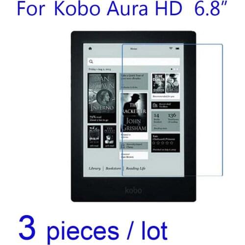 3pcs/pack Clear/matte/Nano Explosion Proof Protective Film for Kobo Aura One 7.8/H20 Edition 2 2017/HD 6.8 LCD Screen Protector