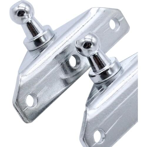4 Pcs Ball Stud Brackets with Screws Universal Gas Spring Lift Support Strut Fit for Shocks Spring Prop 10 mm Steel New