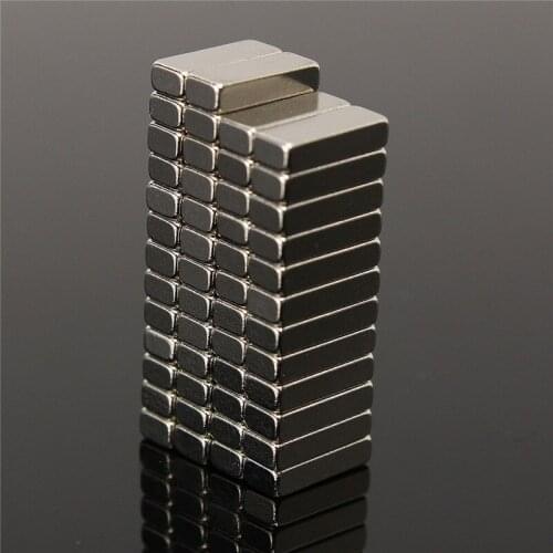 50pcs 8 x 3 x 2mm With Pre-Packaged Rare Earth Magnet Strong Magnetic Square magnet Permanent magnet N35