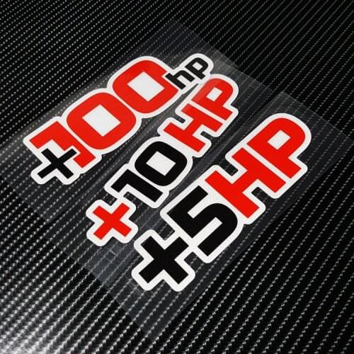 Car Styling Cartoon Gamma + 5hp + 10hp + 100hp Phone Laptop Decorate Sticker Decals