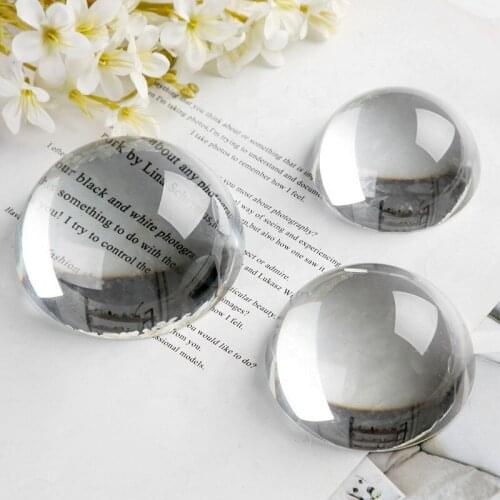 Free shipping 5-7 Days Arrive 100mm Blank Magnify Glass Dome Paperweight Home Decorative Figurines & Miniatures