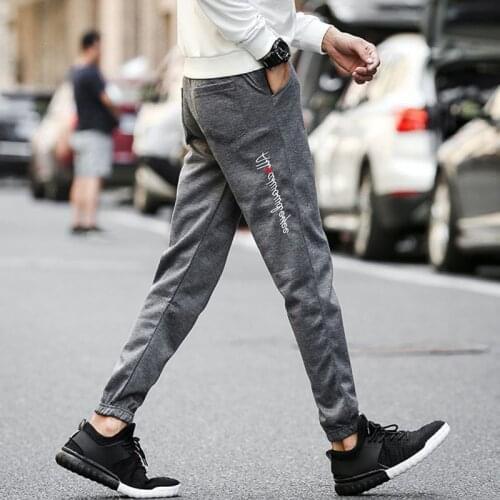 Fashion Embroidered letters Pants Men Jogger Casual Mens Sweatpants Sportswear Trousers New Straight Pants Man Fitness Clothing