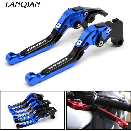 For HONDA CBF1000 2006-2009 2007 2008 Motorcycle Adjustable Folding Extendable Brake Clutch Levers logo CBF1000