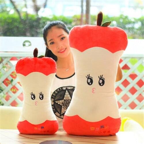 Fancytrader Giant Simulated Fruits Apple Plush Pillow Doll 70cm Soft Stuffed Apples Toys for Children