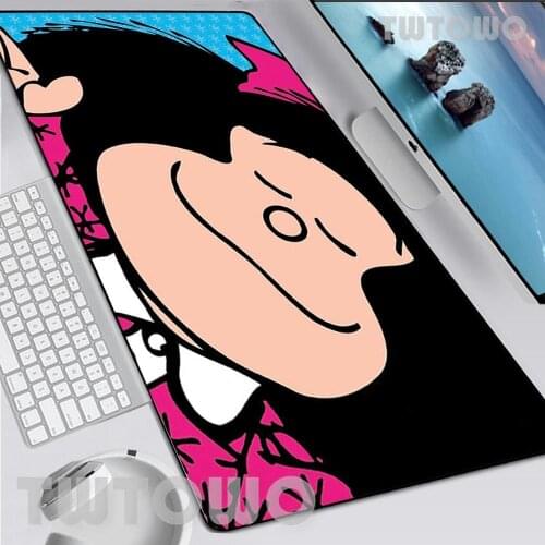 Mafalda Gaming Custom Mouse Pad Cartoon Gamer Soft Anime Natural Rubber Carpet Mice Pad Desktop Mouse Pad MousePad Mouse Mat