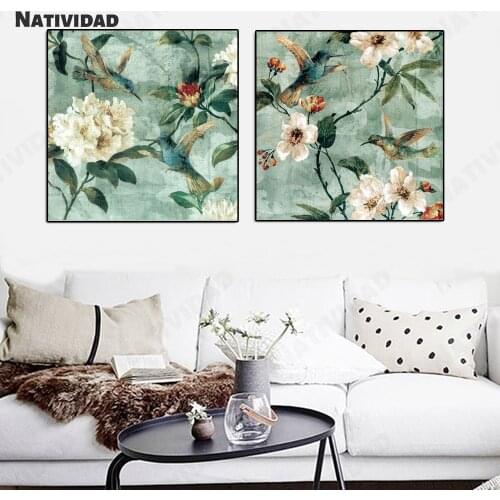 Chinese Classical Painting Birds Trees Flowers Birds Flowers Art Canvas Painting Print Bedroom Living Room Shop Home Decor
