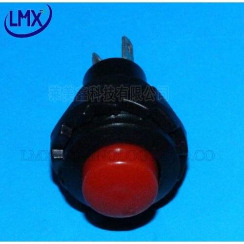20PCS/LOT Push Button Switch Normally Open Momentary DS-313 RED Unlock Push Button Switch