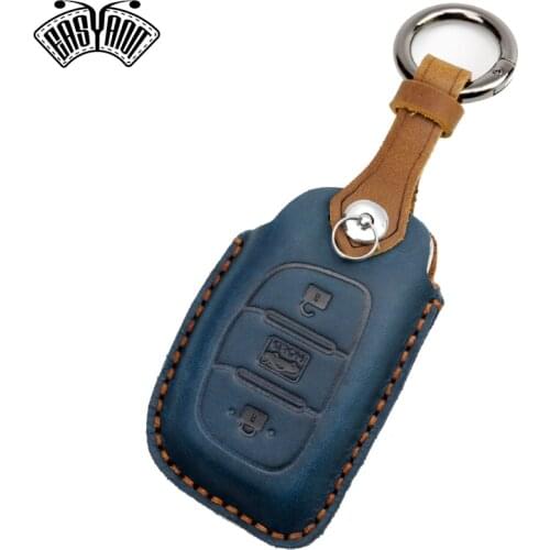 Handmade leather car key case special car key cover unisex protective cover