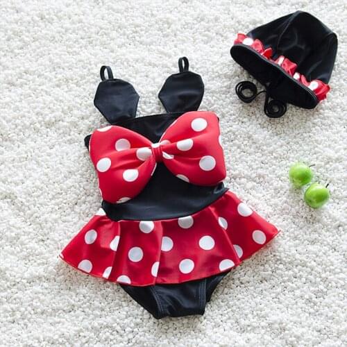 Summer Maillot de bain BabyFille Cartoon Baby Girls Swimwear Cute Swimsuit Kids Bikini Summer Child Swimsuit Tankini