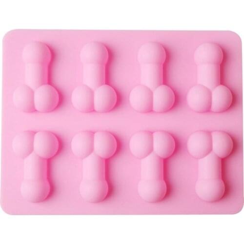 Cute Sexy Penis Cake Mold For Soap Birthday Fondant Cake Chocolates Ice And Soap 8 Penis Shape Cake Mold Dick Ice Cream 1pcs Hot