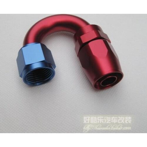 AN10 180Degree Reusable Hose Ends(GBE0209-06),High quality aluminum oil cooler hose fitting