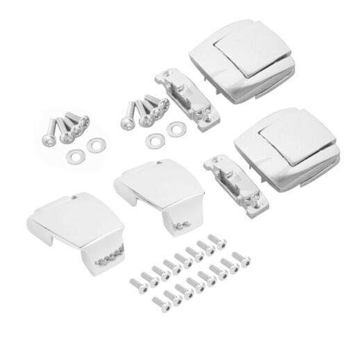 Motorcycle Chrome Razor Chopped King Tour Pack Latches Hinges For Harley Touring Glide 88-13 hot selling
