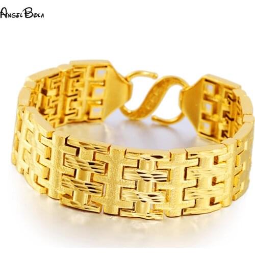 Muslim Gold Domineering Jewelry Classic Car Flower Fashion Bracelet Middle East Party Wedding Jewelry Accessories Man Bracelet