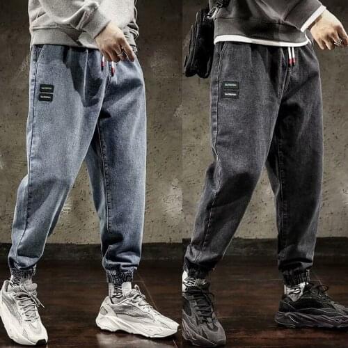 Mens Harlan Jeans 2021 Fall Fashion Casual Streetwear Loose Large Size Jogging Sports Pants High Quality Mens Clothing Jeans
